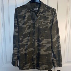 Express Green Camouflage Shirt